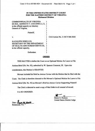 Motion to Intervene in VA Lawsuit